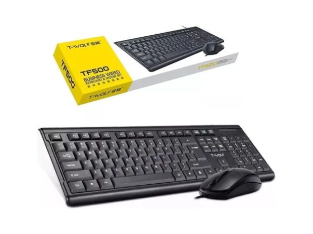 &u++ KIT TECLADO + MOUSE GAMER TWOLF TF500